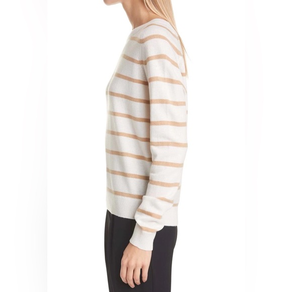NWT Vince Striped Wool & Cashmere Blend Sweater Jumper - Picture 3 of 6